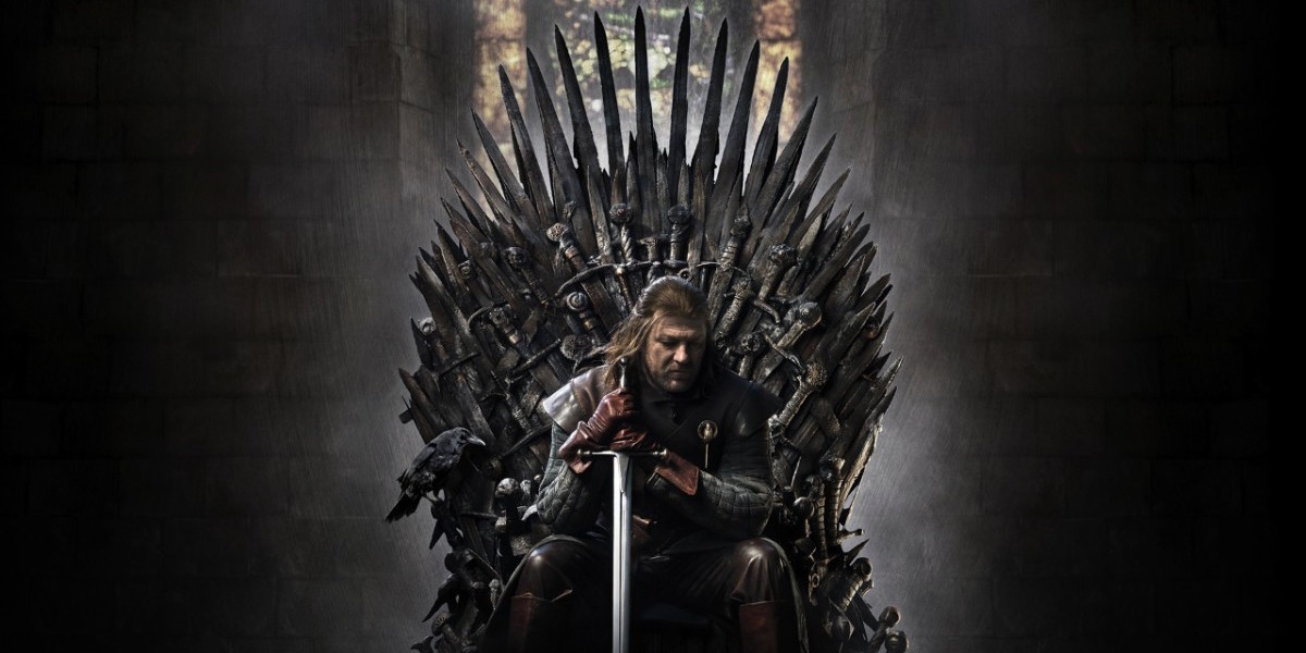 Dead Ned Stark on the throne